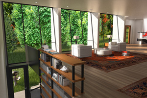 living-space-visualization interior-townhouse