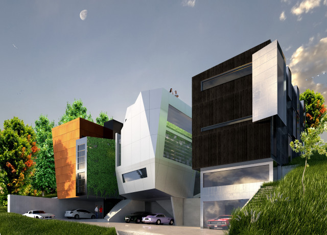 Residential Real Estate 3d Rendering