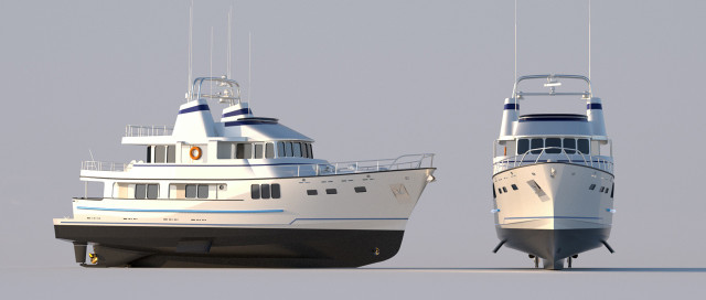 Rendering of Yacht in Alaska