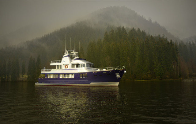 Rendering of Yacht in Alaska